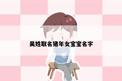 吴姓取名猪年女宝宝名字