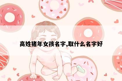 高姓猪年女孩名字,取什么名字好