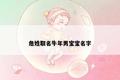 危姓取名牛年男宝宝名字